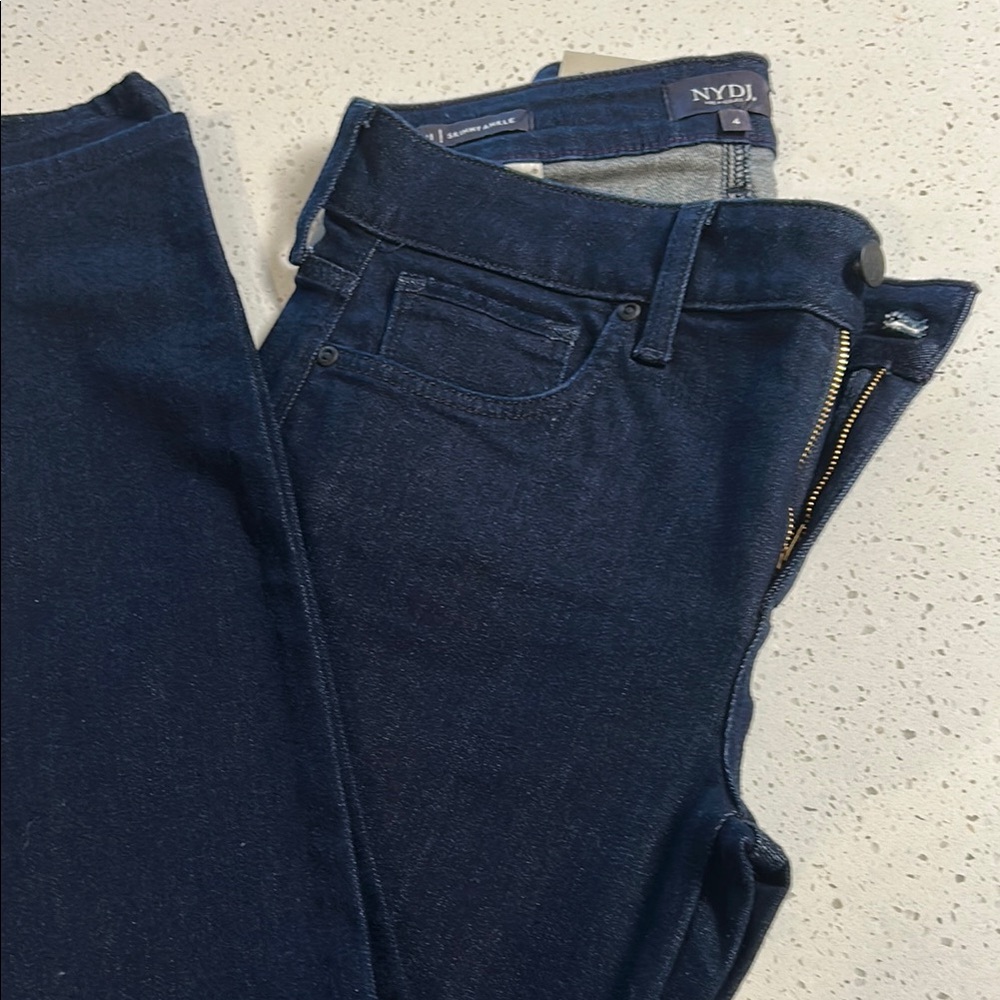 NYDJ Women's Skinny Jeans - Dark Blue - Picture 4 of 9
